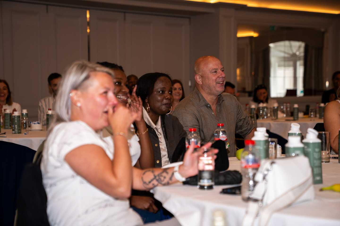 Employees enjoying a company away day team building activity in Dublin, Ireland