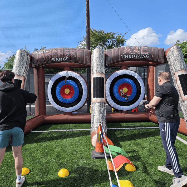 axe throwing inflatable 