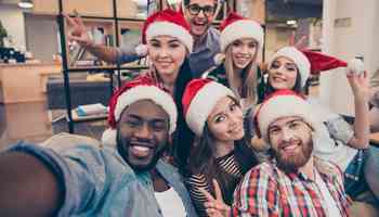 young professionals at christmas